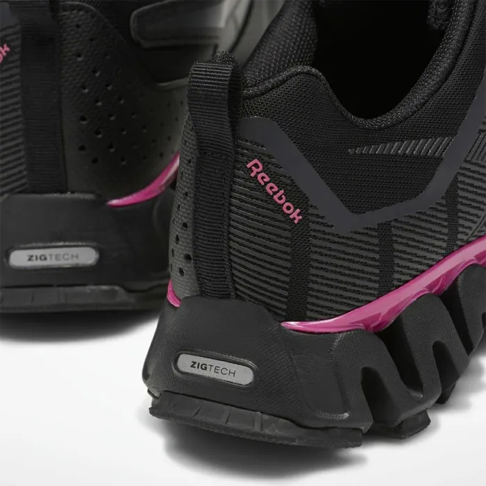 Zig Womens Reebok ZigWild Trail 6 Shoes Black Cold Grey 7 Pink